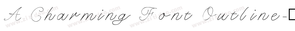 A Charming Font Outline字体转换